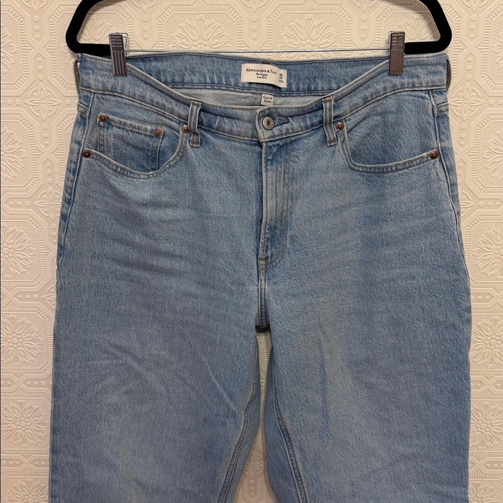 Abercrombie Vintage Comfort Stretch Curve Love Low Rise Baggy Jean Size 30L - Picture 5 of 14